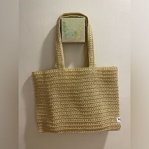 Burberry Goddess Straw Tote